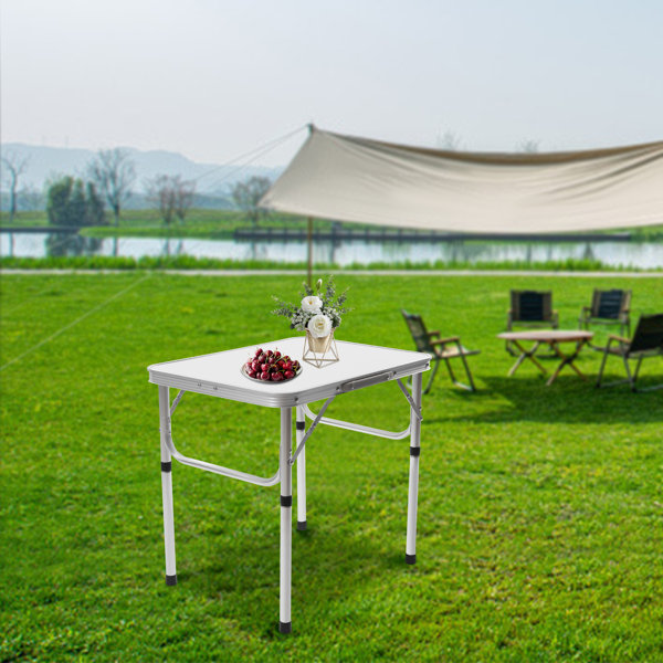 Dakota Fields Aneria 60Cm Rectangular Adjustable Folding Table